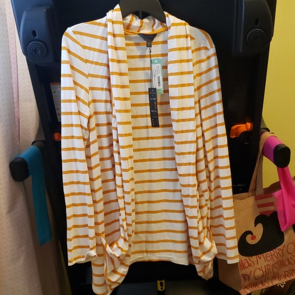 Mix by 41 Hawthorn Mustard Open Cardigan